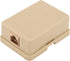 Phone Jack Surface Mount Single Port Telephone Jack Box 4 Screw Terminals to 1 RJ11 6P4C Female 2pack Ivory...