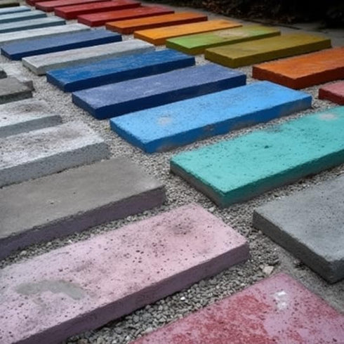 Concrete Cement Pigment-Brown Iron Oxide Pigment Powder, Concrete Cement Dye Color Pigment for Brick, Tile, Clay, Lime, Mortar, Grout, Plaster, Pa...