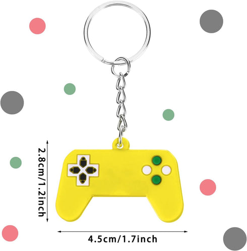 Yaomiao 36 Silicone Video Game Controller Keychains, Unisex, Multicolor, 6 Colors, Party Favors, Shape, Kid...