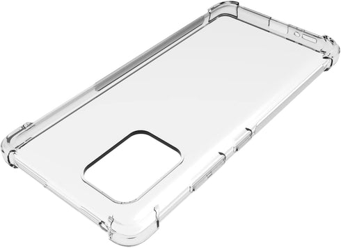 for Samsung Galaxy S10 Lite Case / A91 Case / M80s Case Clear TPU Four Corners Cover Transparent Soft funda...