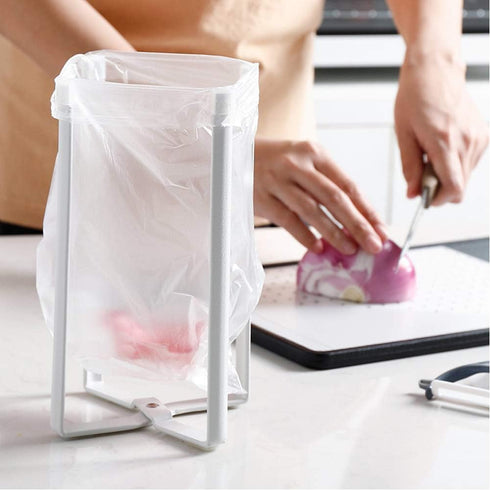 Multifunctional Kitchen Stand Holder for Plastic Bags, Bottles and Cups, Drying Racks Shelf Trash Bag Garbage Bag Holder for Home Kitchen Tower (W...