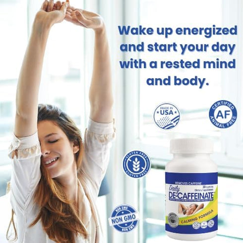 Daily De-Caffeinate: Probably The Most Potent Caffeine Eliminator on The Market! Natural Acting Non-Addictive Caffeine Reducer for Coffee and Caff...