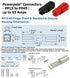 30 Amp Anderson Powerpole Connectors, PP15 to 45, Red and Black Housing, w/12-16 AWG Heavy Duty Contact 30A, 600V (Pack of 12 Set)...