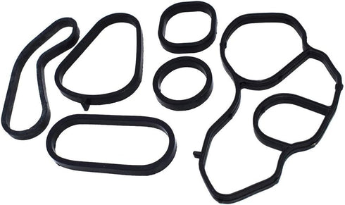 Oil Filter Housing Gasket Set 11428643747 and Oil Cooler Seal Set 11428643758 replacement for Mini Cooper...