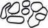 Oil Filter Housing Gasket Set 11428643747 and Oil Cooler Seal Set 11428643758 replacement for Mini Cooper...