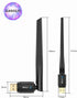 Ultra Long Range Bluetooth 5.3 Pro USB Adapter for PC Supports Windows 11/10/8.1/7, Plug and Play for Windows 11/10, 5.3+EDR Bluetooth Wireless fo...