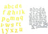 Metal Capital 26 Alphabet Cutting Dies, Lowercase 26 Letters Alphabet Die Cuts for Card Making Stencil Embossing Tool Scrapbooking DIY Etched Craf...