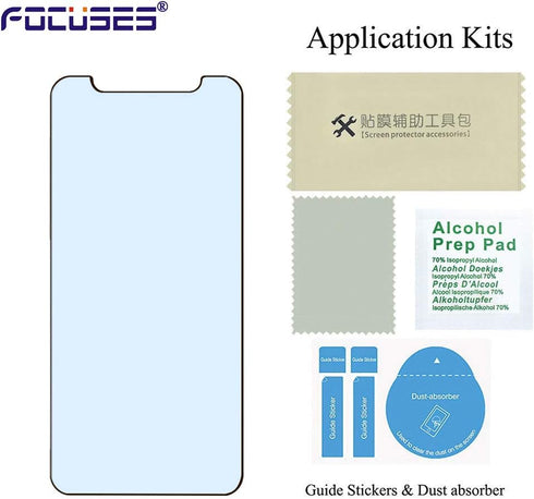 iPhone 11 Screen Protector, iPhone XR Screen Protector, Anti Blue Light Tempered Glass Film for iPhone XR & iPhone 11,3-Pack...