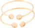 5pcs Gold Plated Stainless Steel Bracelet Making Kit Fit 8mm Cabochon Bangle Bracelet Bezel Setting Blanks DIY Jewelry Making Accessories...