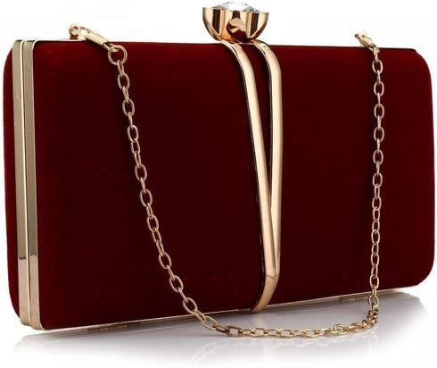 Clutch Bags for Women Vintage Evening Bag Diamond Handbag Suede Velvet Purse Clutch Purse...
