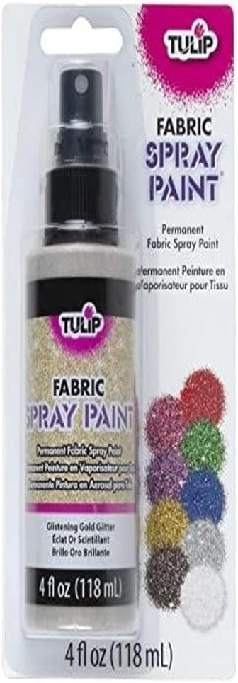 Tulip Glitter Spray Paint- Glistening Gold 4 Fl Oz (Pack of 1)...