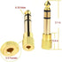 Audio Adapter 6.35mm to 3.5mm Aux: Gold Plated Stereo 1/4 Inch Male Plug to 1/8-inch Female Jack for Headphone Guitar Amp......