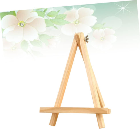 1pc Picture Frame Holder Stand Card Stand Canvas Stand Desktop Stand Photo Holders Table Tripod Natural Wood Frame Mini Tripod Easel Photo Frame P...