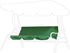 Outdoor Swing Cushion Cover, 3 Seater Replacement Swing Seat Pads Cushion for Patio Garden Yard Swing Chair(Green)...