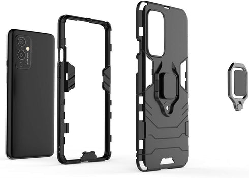 Case for OnePlus 9 Case Cover,Bracket Shell Case for OnePlus 9 LE2110 LE2111 Case Red...
