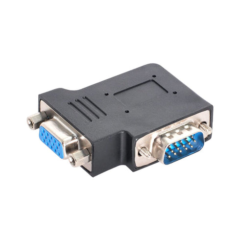 chenyang Vertical Flat Left Angled 90 Degree VGA SVGA Male to Female Extension Adapter Black...