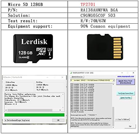 Factory Wholesale Micro SD Card 128GB U3 in Bulk Micro SDXC UHS-I Class 10 Produced by Authorized Licencee (128GB U3)...