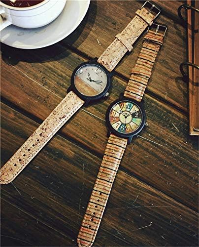 Women's Multicolor Denim Artificial Leather Strap Number Turntable Quartz Bracelet Wrist Watch...