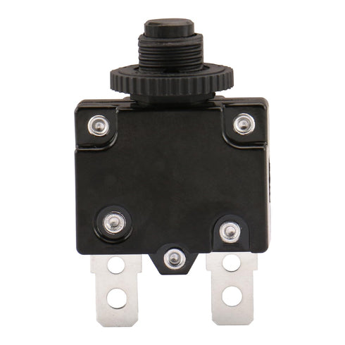 Baomain 8A Circuit Breaker Thermal Overload Protector, S11 Series 125/250VAC/65VDC, Manual Reset Thermal Circuit Breakers Black Pack of 10 (8 Amp....