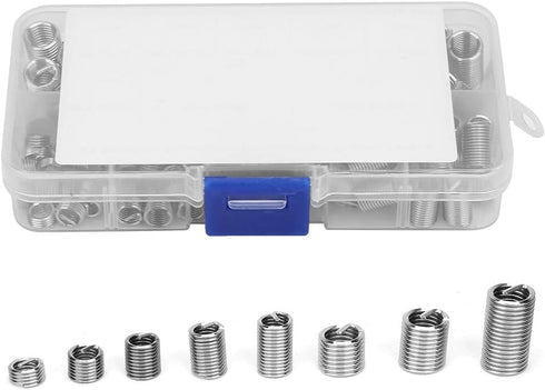 110pcs Coiled Wire Thread Insert Thread Screws, Stainless Steel Sleeve Set, Versatile Thread Repair Kit for Home Repair....