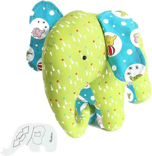 Lovely Elephant Decor Template, Sewing Patterns for Beginners Templates, DIY Cute Elephant Toy Make, Good Memories and Gifts for Children (10 inch...