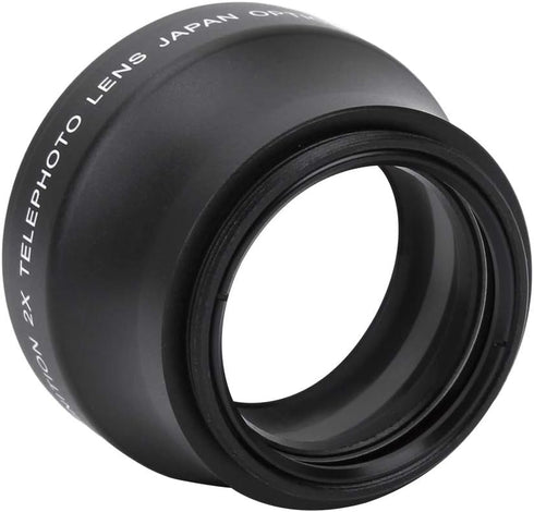 2X Camera Lens for 37mm Mount Camera, 2X Magnification High Definition Converter Telephoto Lens...