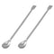 Lab Spoon RLECS 2PCS Extended 30cm/11.8 inch Stainless Steel Sampling Spoons, 2 in 1 Lab Spatula, Lab Spoon Spatula, Laboratory Sampling Spoon Mix...