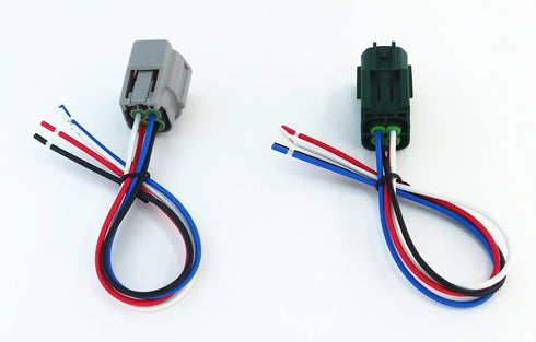 1pcs Male and 1pcs Female Connector 4 pin 4-Way Plug for O2 Sensor Pigtail Cable Compatible with Nissan Subaru Infiniti RS04FG...