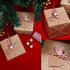 Pack of 50pcs Christmas Clips, Snowflake Red Wood Clothespins for Game Favors Craft, Wood Clips Set for Card Paper Photo Photography Activity (Red...