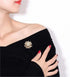 Pearl Flower Brooch Pin Shining Round Flower Brooches Crystal Brooch Pin For Women Brooch Pin Lapel Pin Accessories Fashion Wedding Bouquet Dress ...