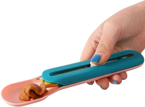 Pet Feeder Cat Strip Squeeze Spoon, Cat Wet Treats Dispense, Multi Functional Pet Spoons Cat Feeder,Cat Wet Food Spoon Feeding Pet Food Spoon Cat ...