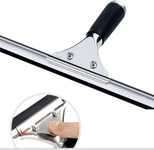 Black 15cm 6in Window Squeegee All Purpose Squeegee for Glass Shower Doors, Car Window, Home Mirrors, Bathroom Cleaner Wiper Accessory(6in/15cm, B...