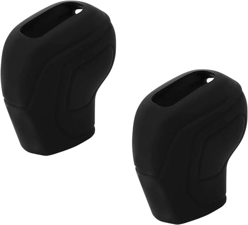 2PCS Car Hollow Gear Shift Knob Cover,Elastic Silicone Car Automatic Shift Protect Accessories,Compatible with Volkswagen New 2020 Anti-Slip handb...