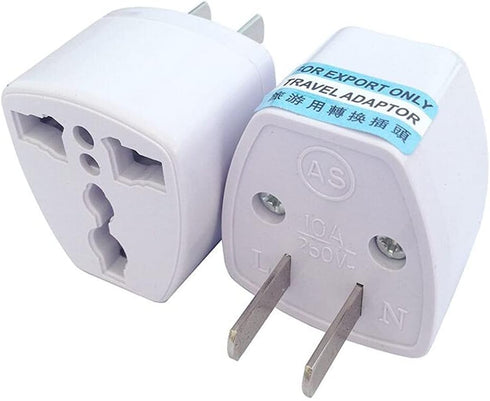 Travel Power Adapter, High Performance Universal UK EU AU to US Plug Adapter Converter(2 Pack)...