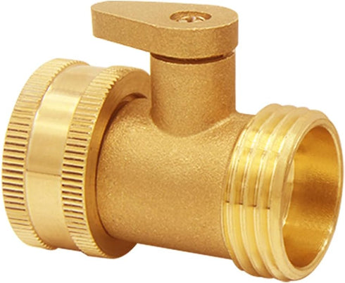 2PCS Brass Garden Hose Shut Off Valve Heavy Duty 3/4 Inch GHT Threaded Water Hose Ball Valve with Washers for Outdoor Lawn and Gardening Hoses Con...