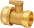 2PCS Brass Garden Hose Shut Off Valve Heavy Duty 3/4 Inch GHT Threaded Water Hose Ball Valve with Washers for Outdoor Lawn and Gardening Hoses Con...