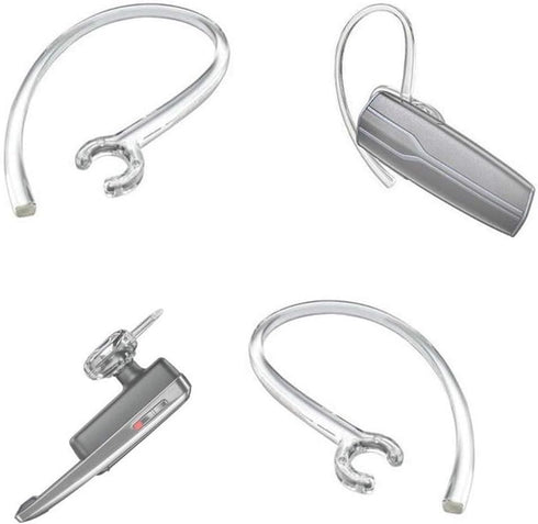 Replacement Ear Gel Tips & Loop Clip SML Spare Kit for M155 M165 M180 M55 M25 M90 Explorer 500 Headset Clamp, Gel Earbuds Eartips 6PCS & Earhooks ...