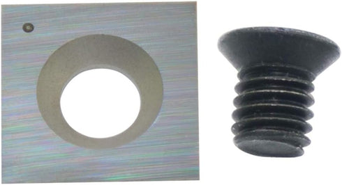 15mm Standard Square Straight Tungsten Carbide Replacement Cutter Inserts Knives 15mm x 15 x 2.5mm for Woodworking Spiral Helical Planer Head and ...