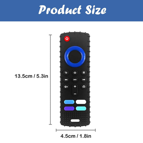 Silicone Baby Teething Toys,TV Remote Control Shape Teething Toys,Remote Teether for Babies 0-18 Months,BPA Free...