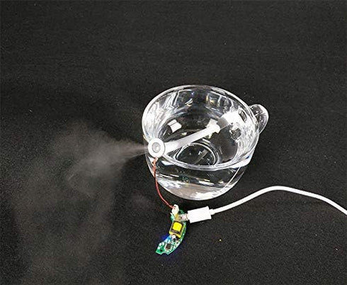 2PCS 16mm Ultrasonic Mist Maker Fogger Ceramics Discs Atomizer Humidifier Accessories with Wire and Sealing Ring...