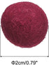 PATIKIL Wool Felt Balls Beads Wool Felting Pom 2cm 20mm Dark Red for Home Crafts Handcrafts Project DIY Pack of 50...