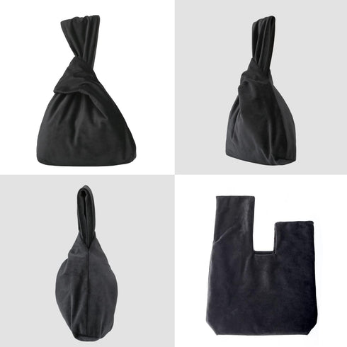 Black Clutch Purses for Women?Velvet Knot Evening Bag Wristlet Purse for Wedding Prom...