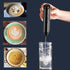 Electric Milk Frother Handheld with Stainless Steel Stand, Portable and Powerful Foam Maker for Coffee, Latte, Cappuccino, Hot Chocolate, Drink Mi...