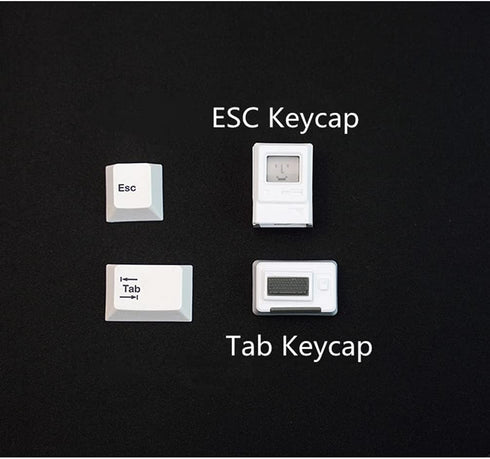 Custom keycaps for Esc Key and Tab Key, Magne.tic and Light-Transmission Design, fits Most Keyboards Especially 60% Mechanical Gaming Keyboard...