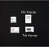 Custom keycaps for Esc Key and Tab Key, Magne.tic and Light-Transmission Design, fits Most Keyboards Especially 60% Mechanical Gaming Keyboard...