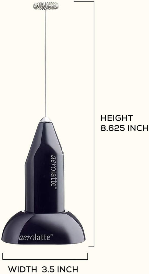 Aerolatte Milk Frother with Counter Stand, The Original Steam-Free Frother, Black...