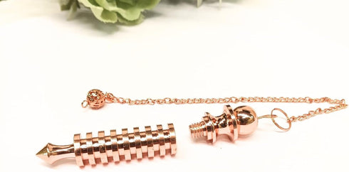9 Isis Copper Metal Dowsing Pendulum – Energy Healing Tool for Reiki, Divination, Chakra Balancing & Spiritual Practices – Precision Radiesthesia ...