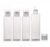 4PCS 150ml/5oz Clear Empty Plastic Travel Bottles with Press Disc Flip Cap Makeup Water Storage Containers Cosmetic Sample Tube for Bath Shower Ge...