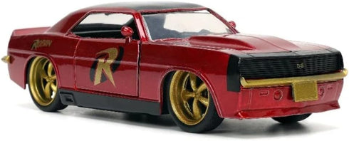 DC Comics 1:32 1969 Chevy Camaro Die-cast Car w/ 1.65" Robin Figure, Toys for Kids and Adults...