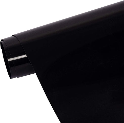HOHOFILM Black Flock Heat Transfer Vinyl Flocked HTV Vinyl Sheets 20"x12"Iron on for Tshirt Garment...
